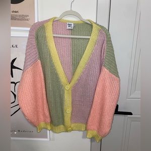Multi color cardigan